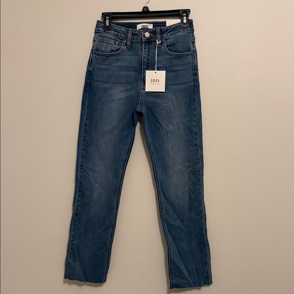Women's Straight Leg Jeans - Blue